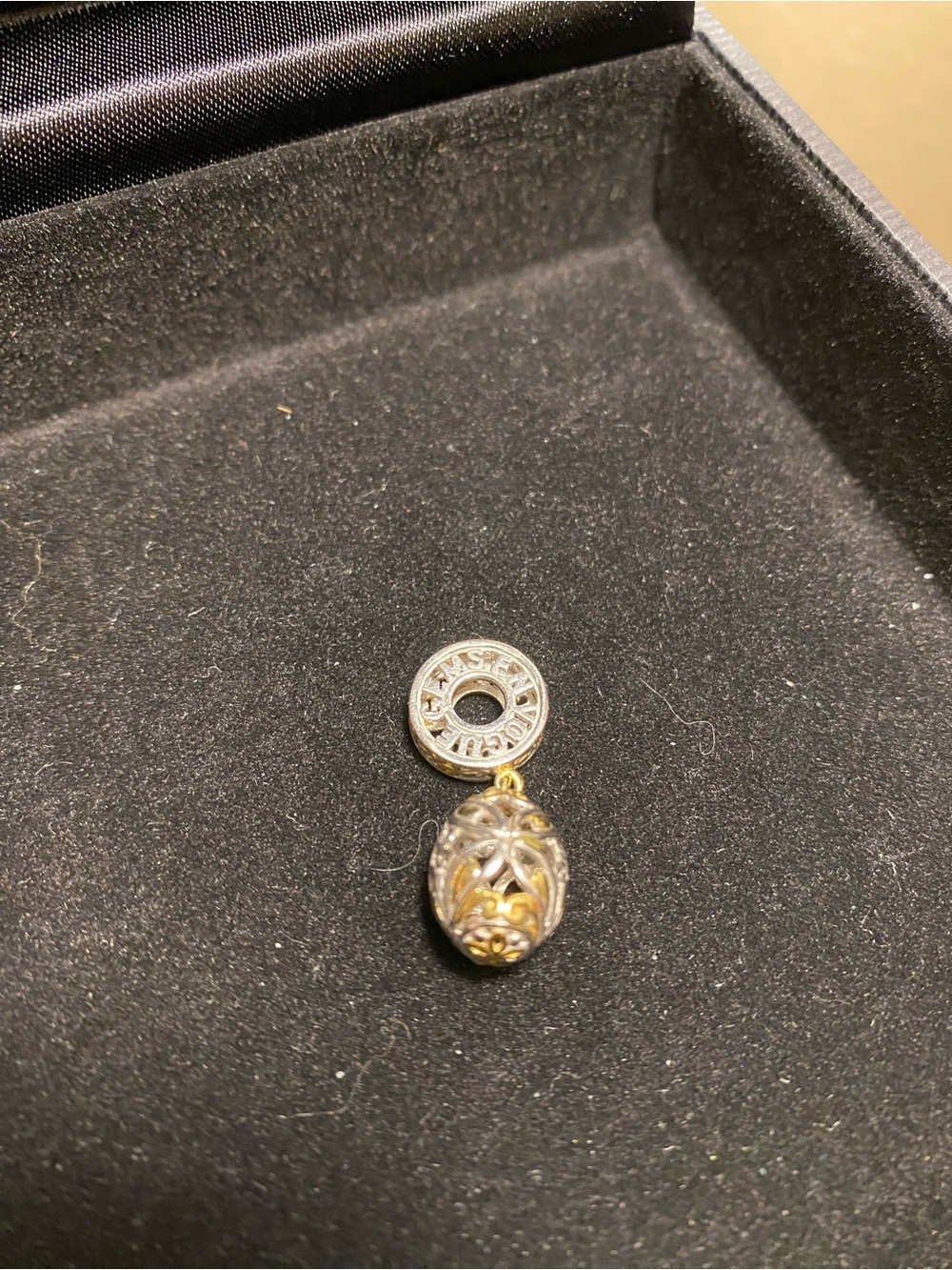 Gems en Vogue Egg 🥚Charm in Sterling Silver with 14k Accents